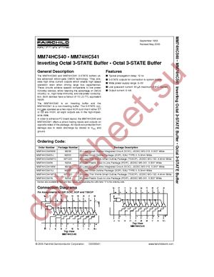 MM74HC541N datasheet  